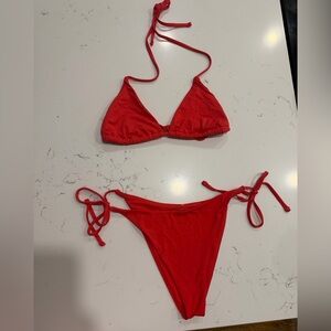 ROXY red bikini